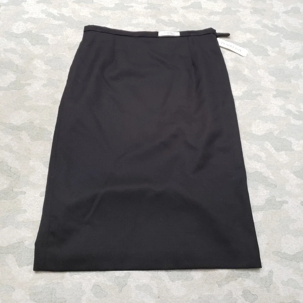Pendleton Skirt Womens 8 Black Zip NWT Wool Pencil - Picture 1 of 11